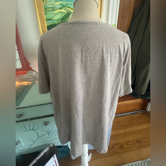 Gudrun Sjoden Beige Women's Top XXL Organic Cotton Short Sleeve Tee Shirt VGUC - Picture 2 of 4